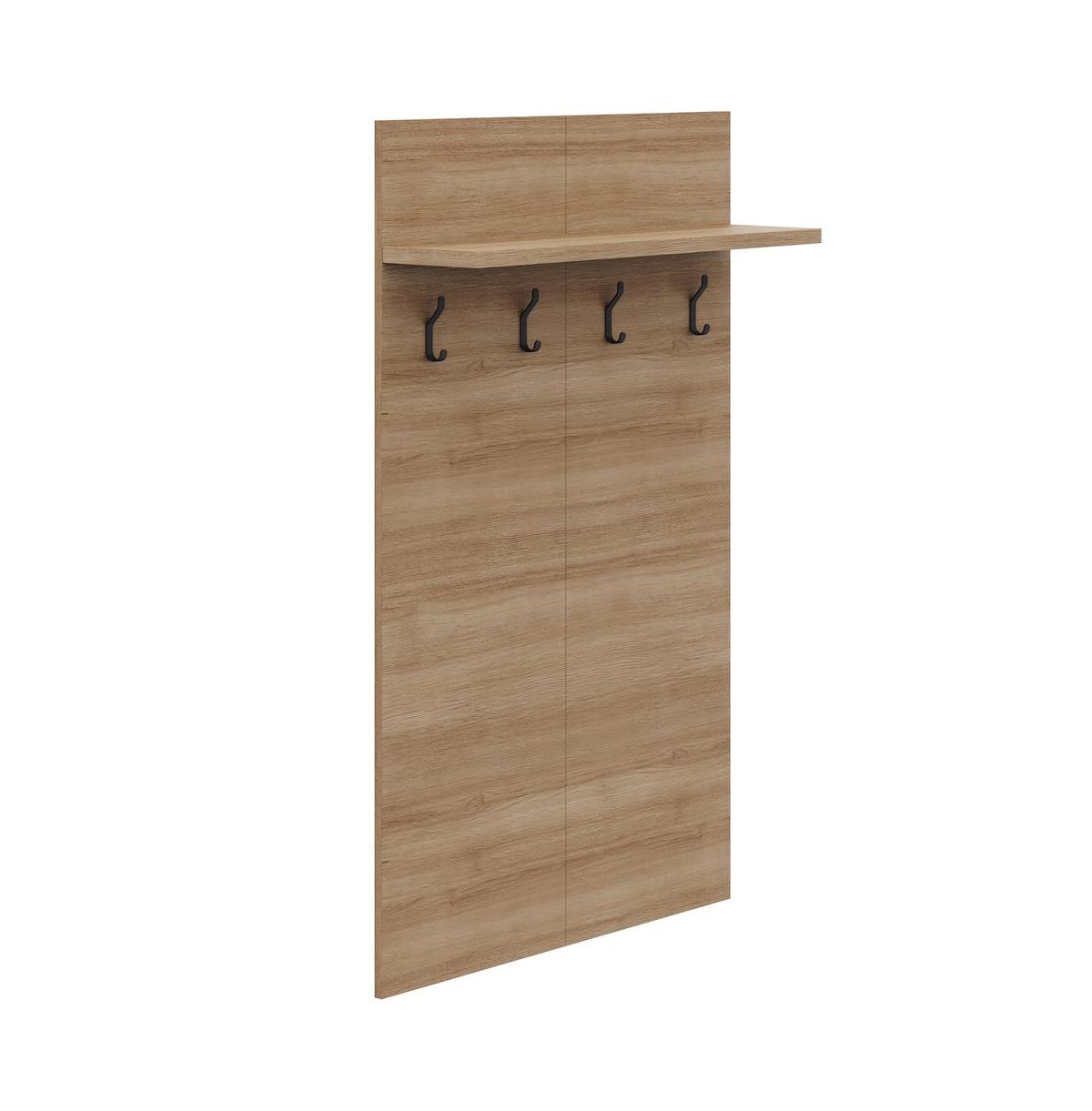 Nexera Porto Entryway Wall-Mounted Coat Rack with Shelf - Fashionista
