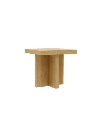 Nature-Inspired Finish End Table with Modern Rustic Style and Sturdy Build