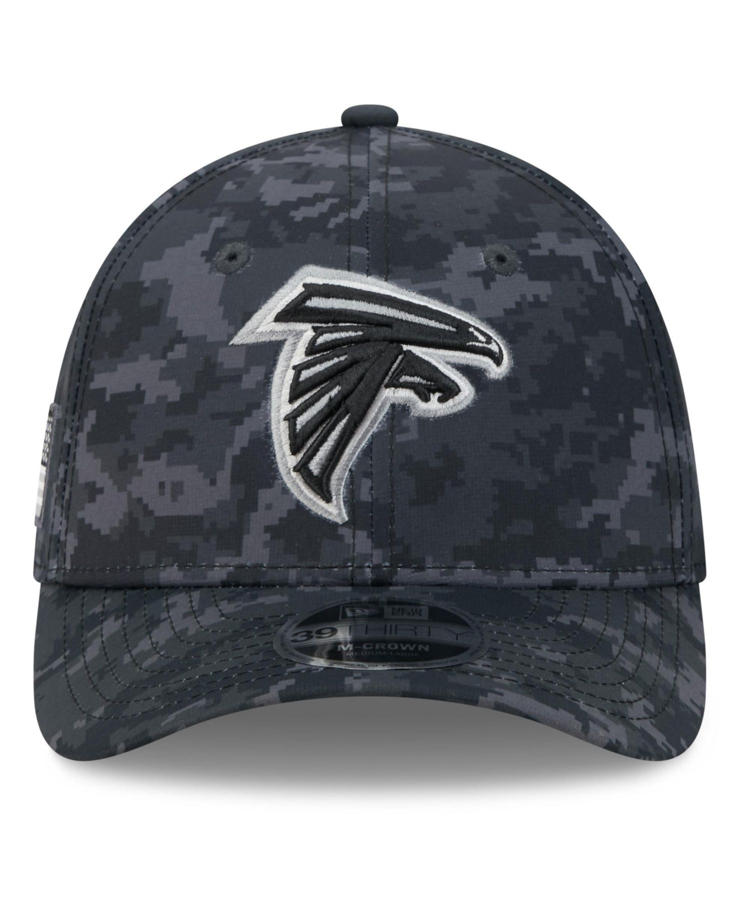 Men's Black Atlanta Falcons 2026 Salute to Service 39THIRTY Flex Hat