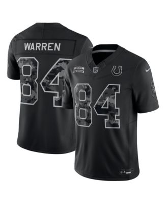 Men's Tyler Warren Black Indianapolis Colts 2026 Salute to Service Limited Jersey