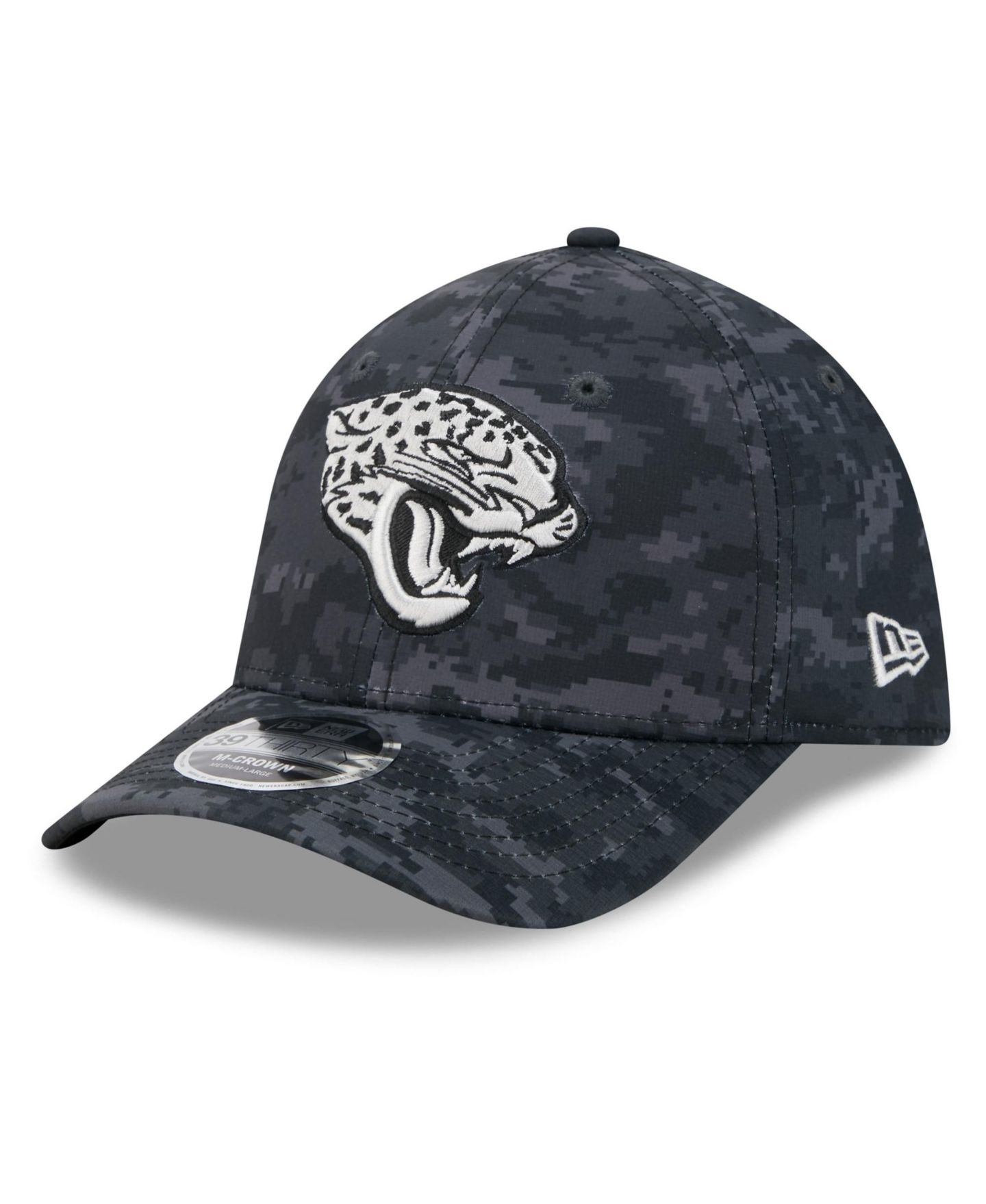 Мужская кепка New Era Black Jacksonville Jaguars 2026 Salute to Service 39THIRTY Flex Hat — фото 3