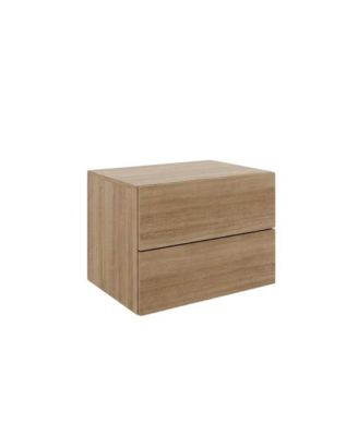 Modern Nightstand with 2 Drawers and Laminated Finish