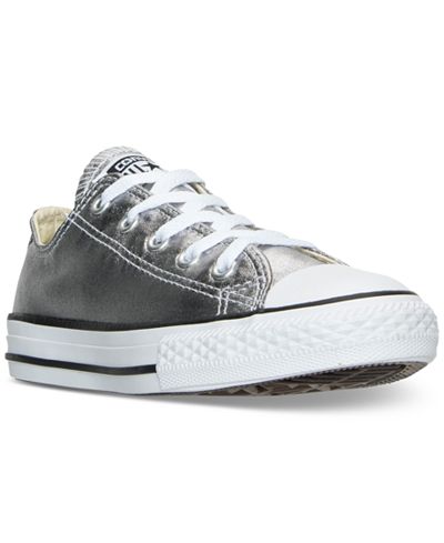 Converse Little Girls' Chuck Taylor All Star Ox Metallic Casual Sneakers from Finish Line