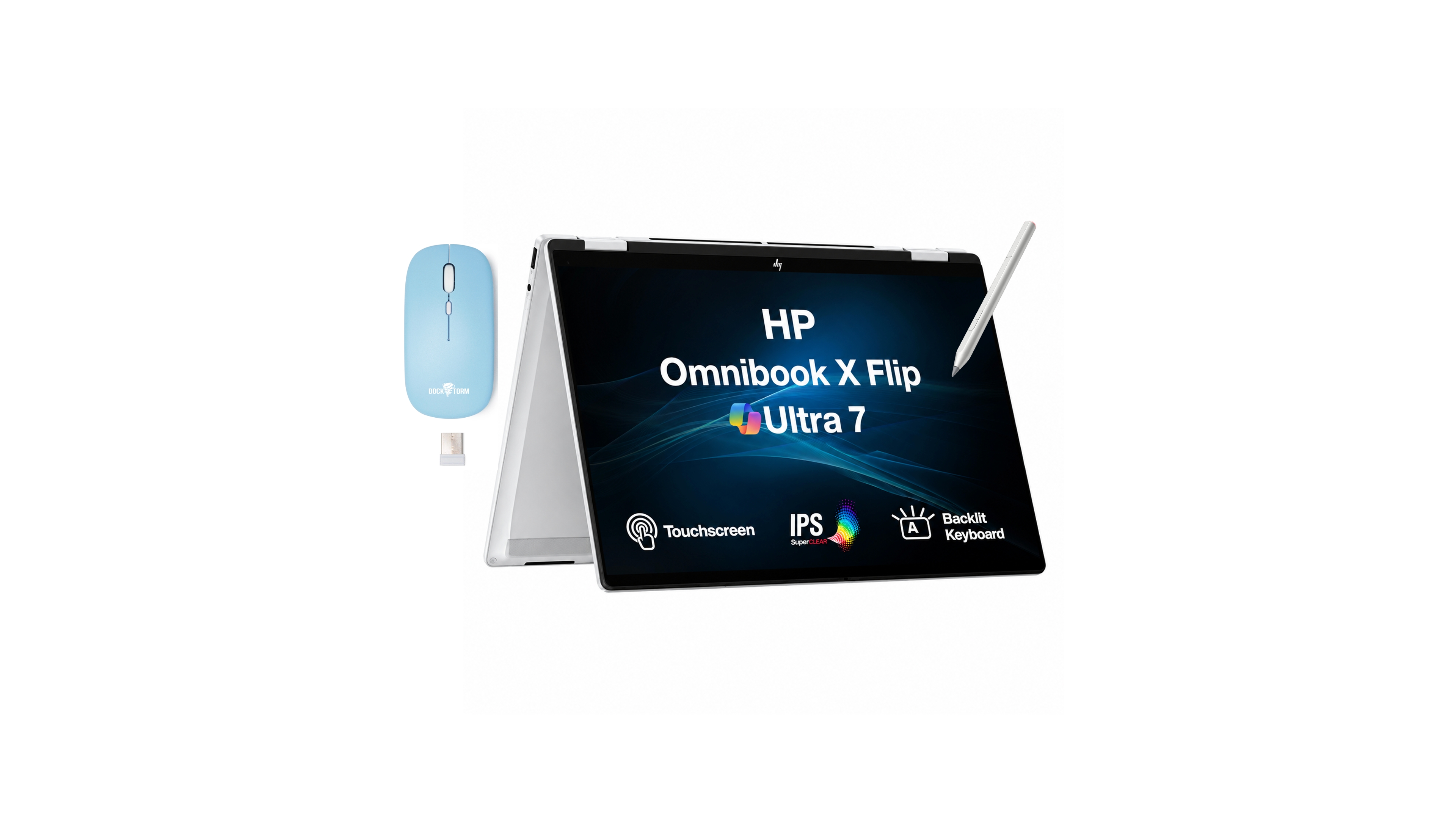 Hp Omni Book X Flip 2-in-1 Laptop 14.0 Wuxga Display (Ultra 7-256V, 16GB, 1TB Ssd, Win 11 Home) Dkz Wireless Mouse