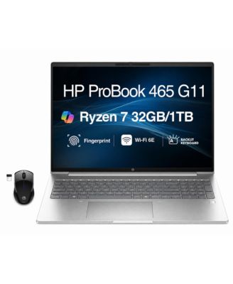 ProBook 465 G11 Laptop 16.0 WUXGA Display (Ryzen 7 7735U, 16GB, 1TB SSD, Win 11 Pro) HP Wireless Mouse