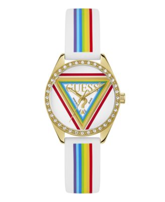 Women's Quartz JOY White Silicone Watch 34mm