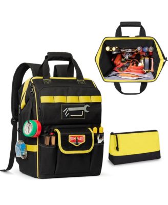 Tool Backpack With Zipper Pouch Storage Area