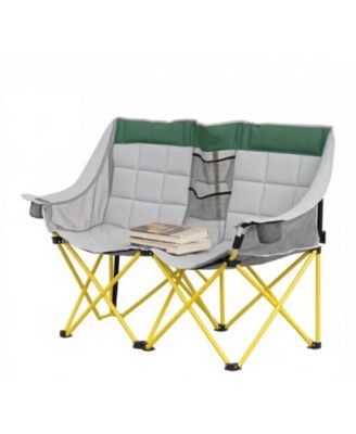 Outdoor Chair, Folding Design, Carry Bag, Cup Holders for Camping, Travel and Outdoor Activities