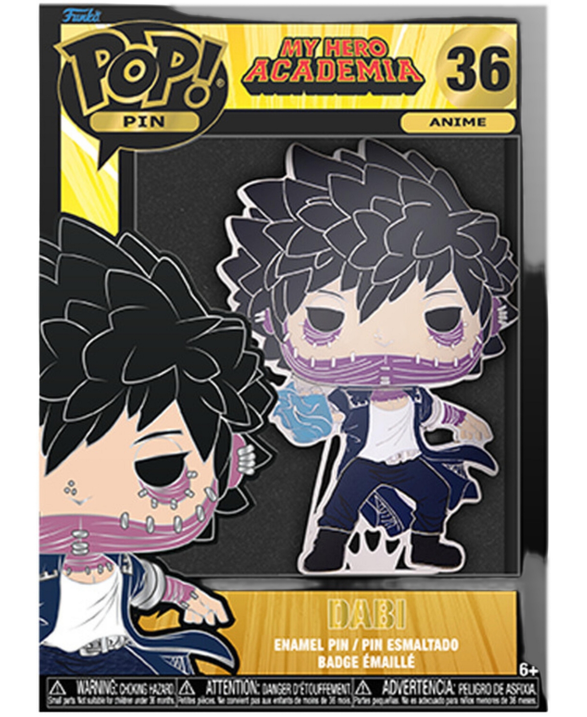 Funko Pop My Hero Academia Dabi 1.85" Pin, Ages 6+