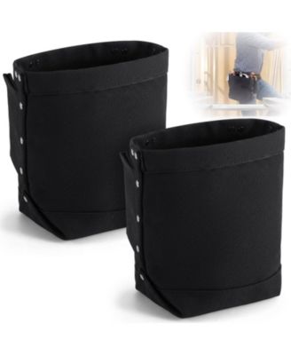 2 tool pouches with pry bar loops tunnel style attachment dimensions 5" x 10