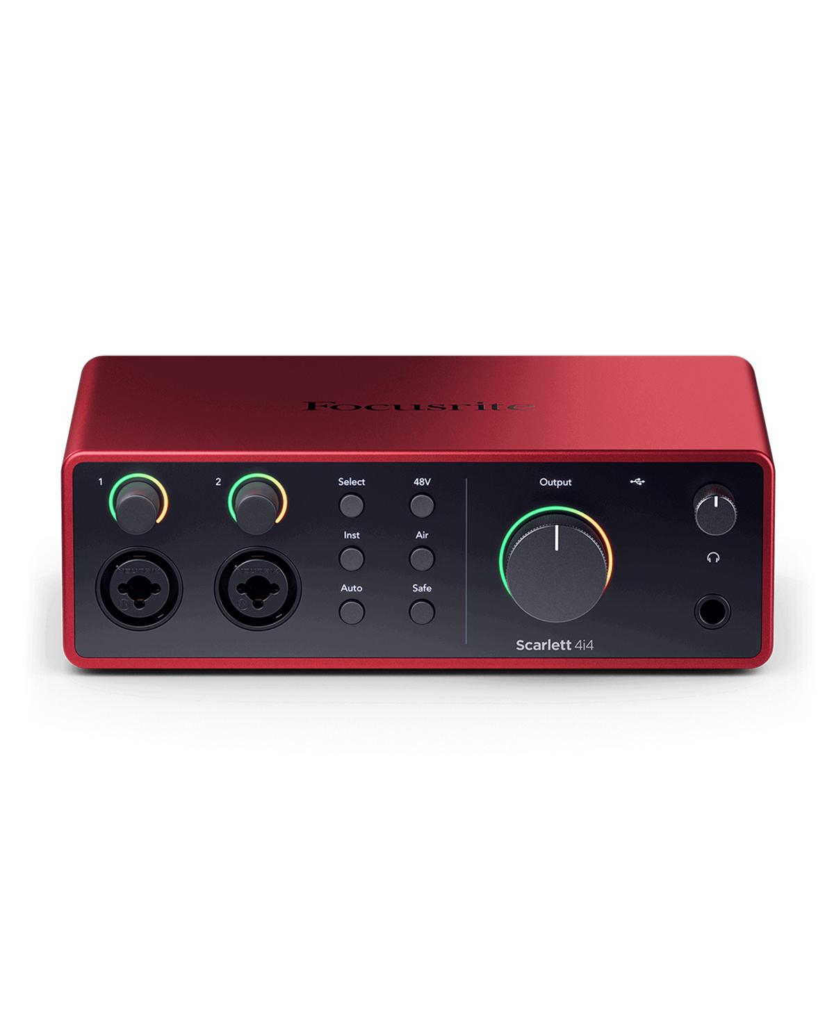 Focusrite Scarlett 4i4 4th Gen Usb Audio Interface for Microphones, Guitars, Keyboards, and Midi Devices