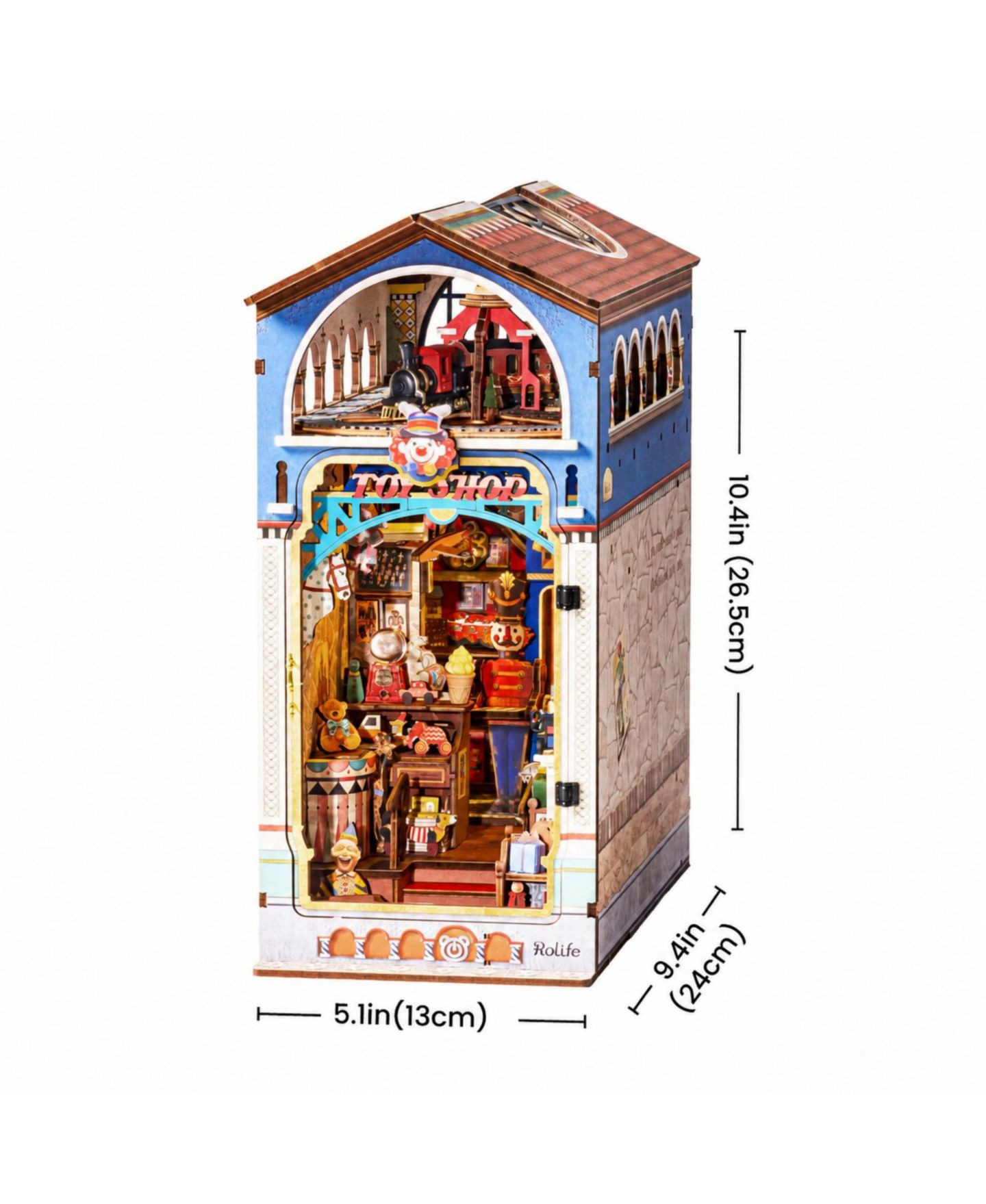 Детские игрушки Robotime Vintage Toy Shop 3D Wooden Puzzle Kit, от 14 лет — фото 4