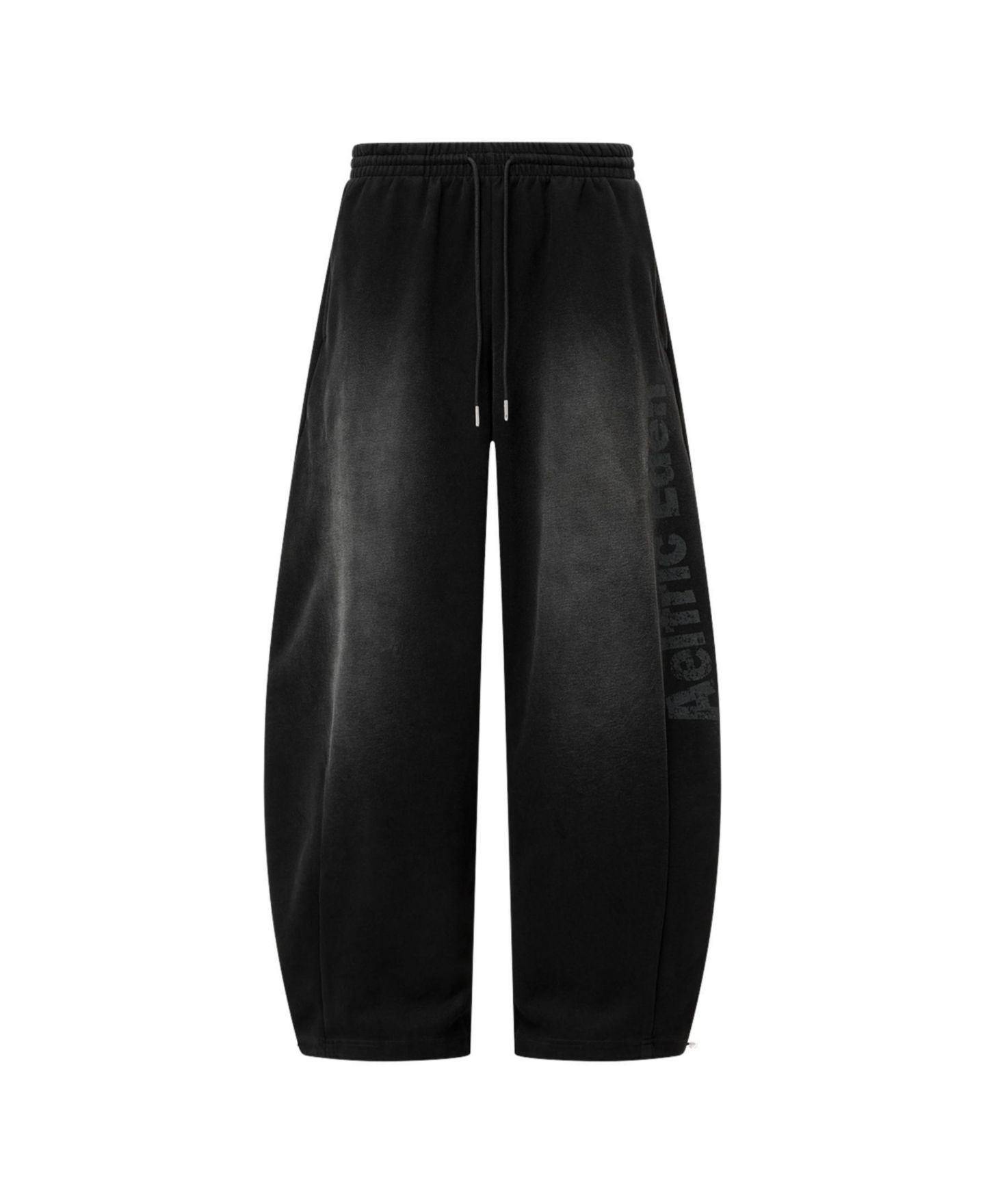 Женские брюки AELFRIC EDEN Washed Baggy Barrel Sweatpants, цвет: Чёрный — фото 7