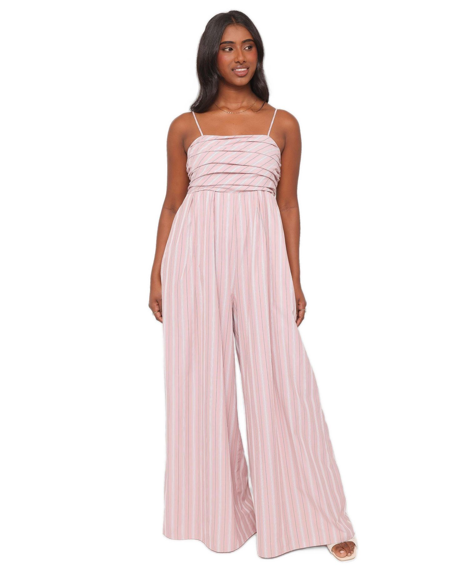 Women's Pricilla Wide-Leg Square-Neck Sleeveless Jumpsuit