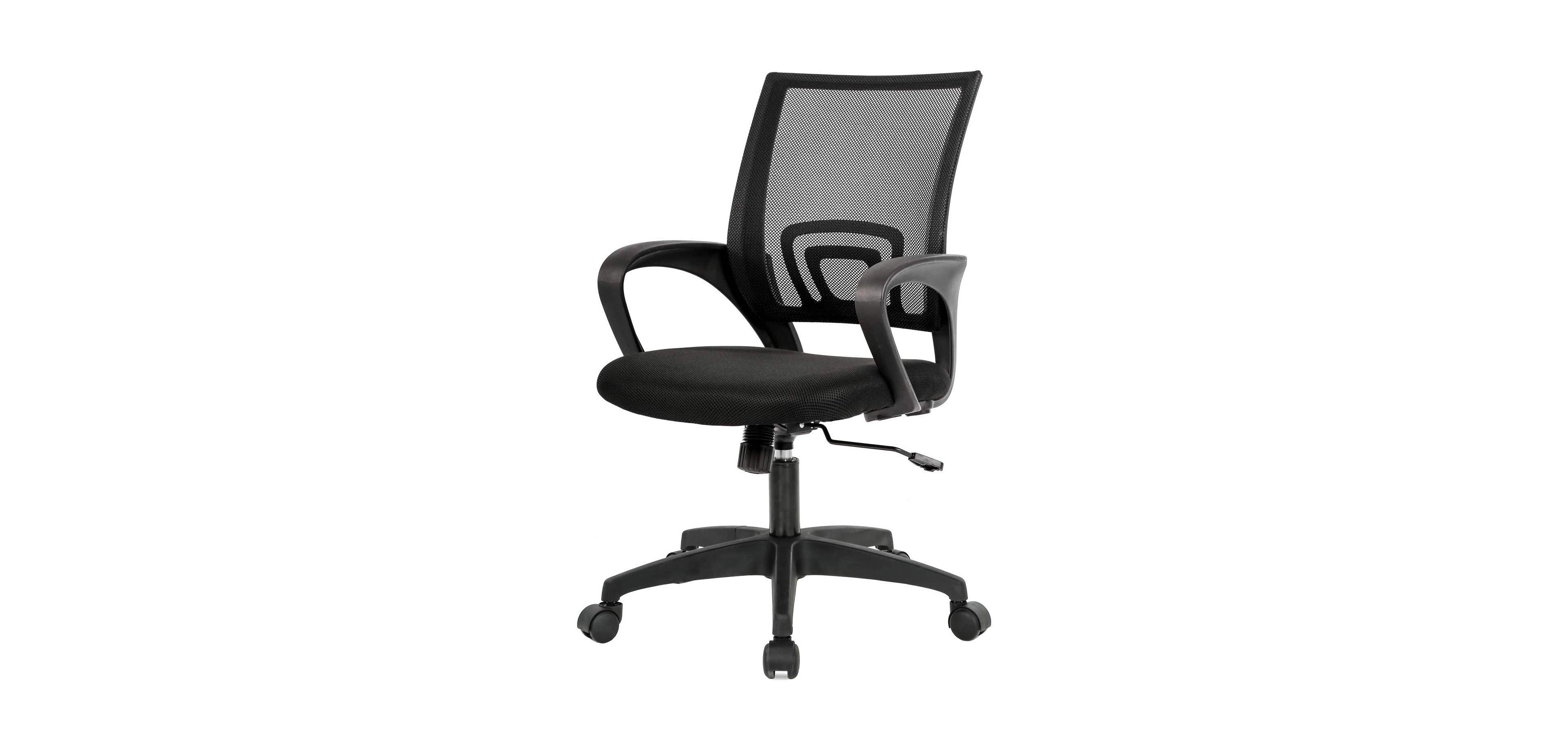 Slickblue Mesh Office Chair with Mid Back Support Armrests and Rolling Base