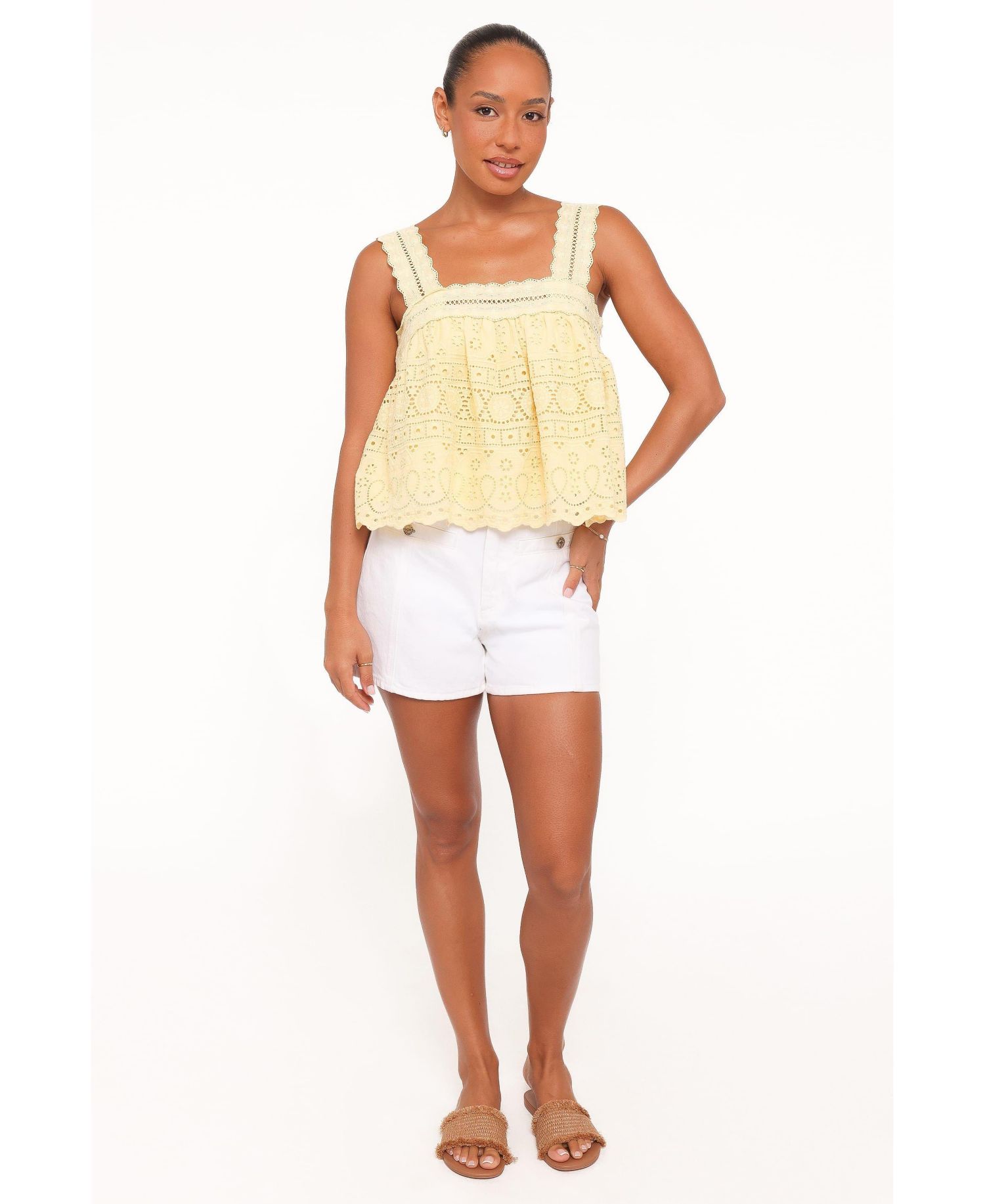 Petal & Pup Women's Aideen Eyelet Top