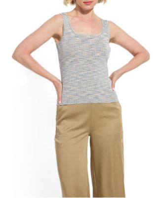 Women's Junie Space Dye 4-way Stretch Fitted Tank Top