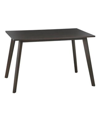 47-Inch Mid-Century Dining Table with Espresso Wood Finish for Home