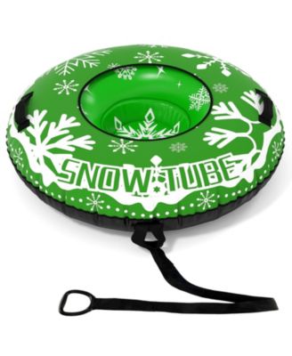42-Inch Inflatable Snow Tube with Detachable Tow Strap