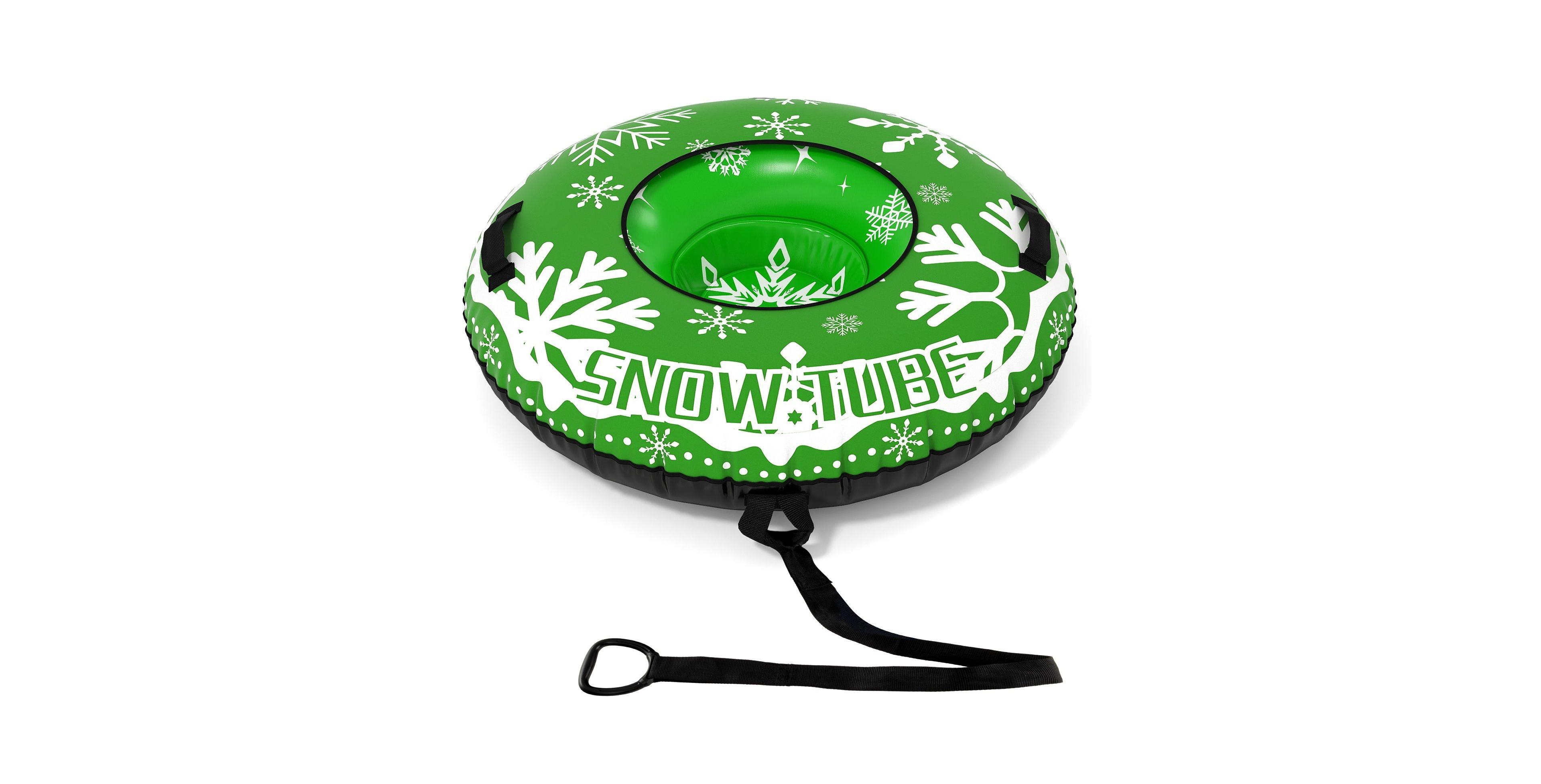 Sugift 42-Inch Inflatable Snow Tube with Detachable Tow Strap