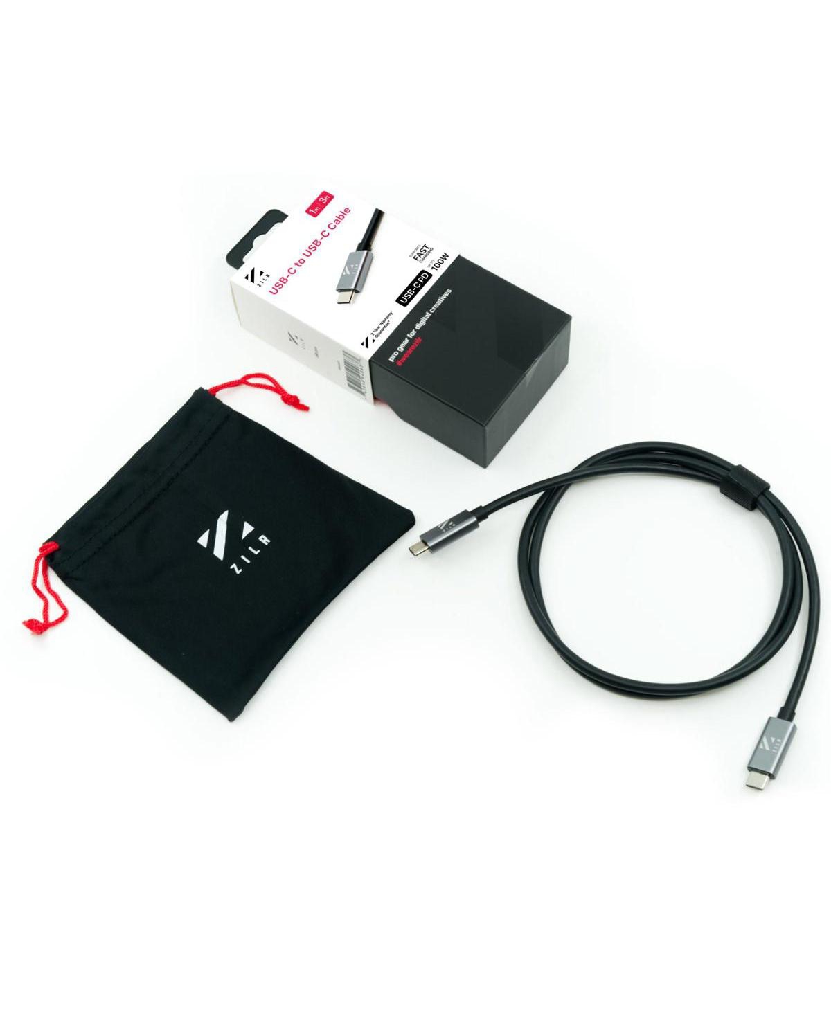 Zilr Gen 2 Usb 3.2 SuperSpeed 100W Cable for Usb-c Devices