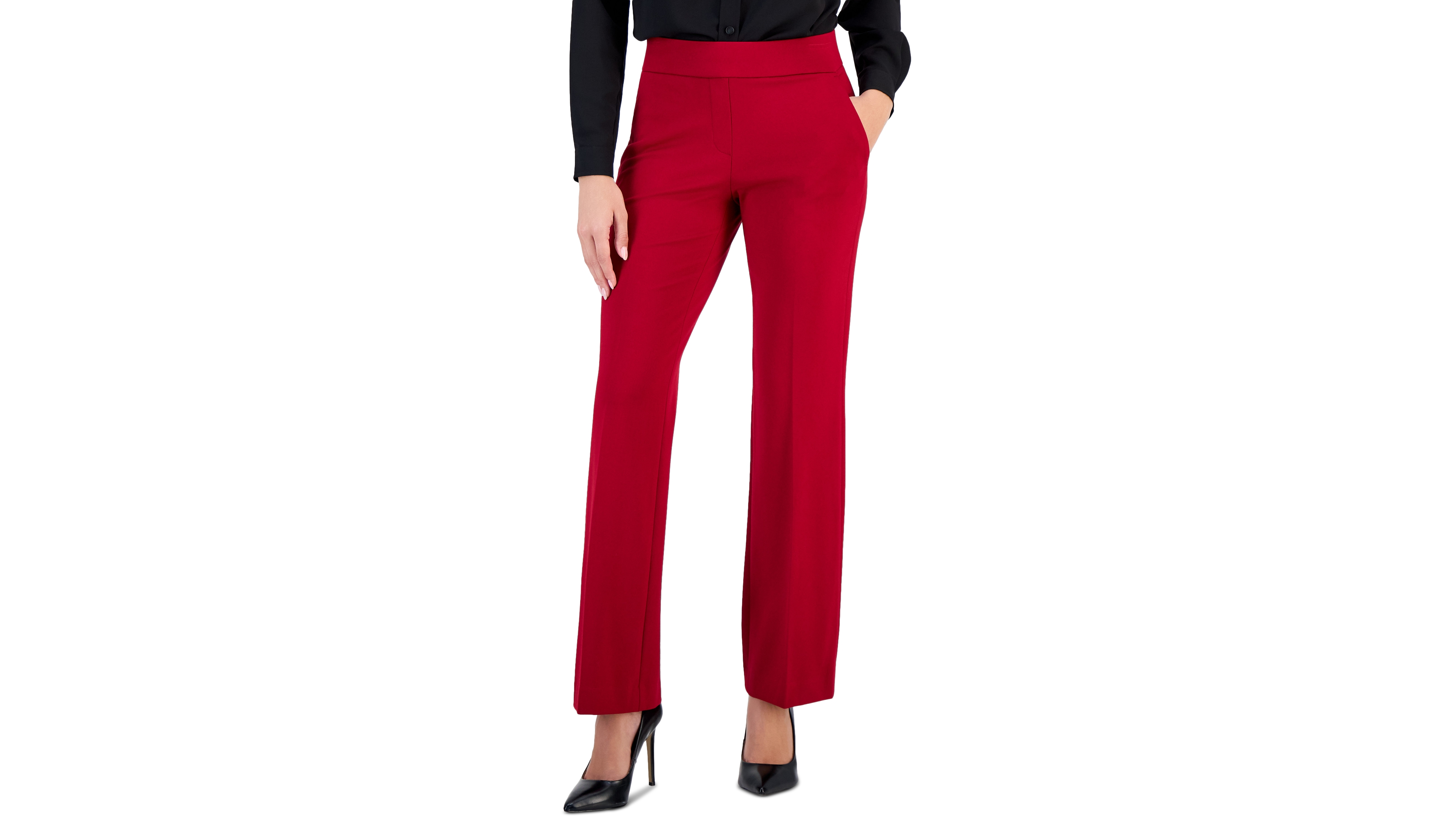 Anne Klein Women's Compression Straight Trousers