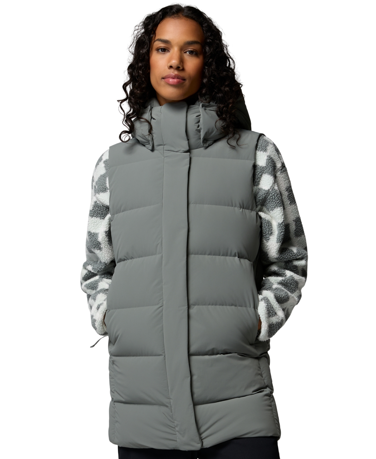 Columbia Women's Amaze Hooded Puffer Down Vest In Multi