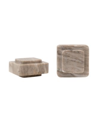 Heavy Duty Marble Bookends, Set of 2