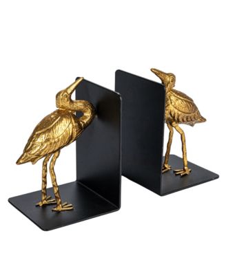 Decorative Cast Iron Bird Bookends, Set of 2
