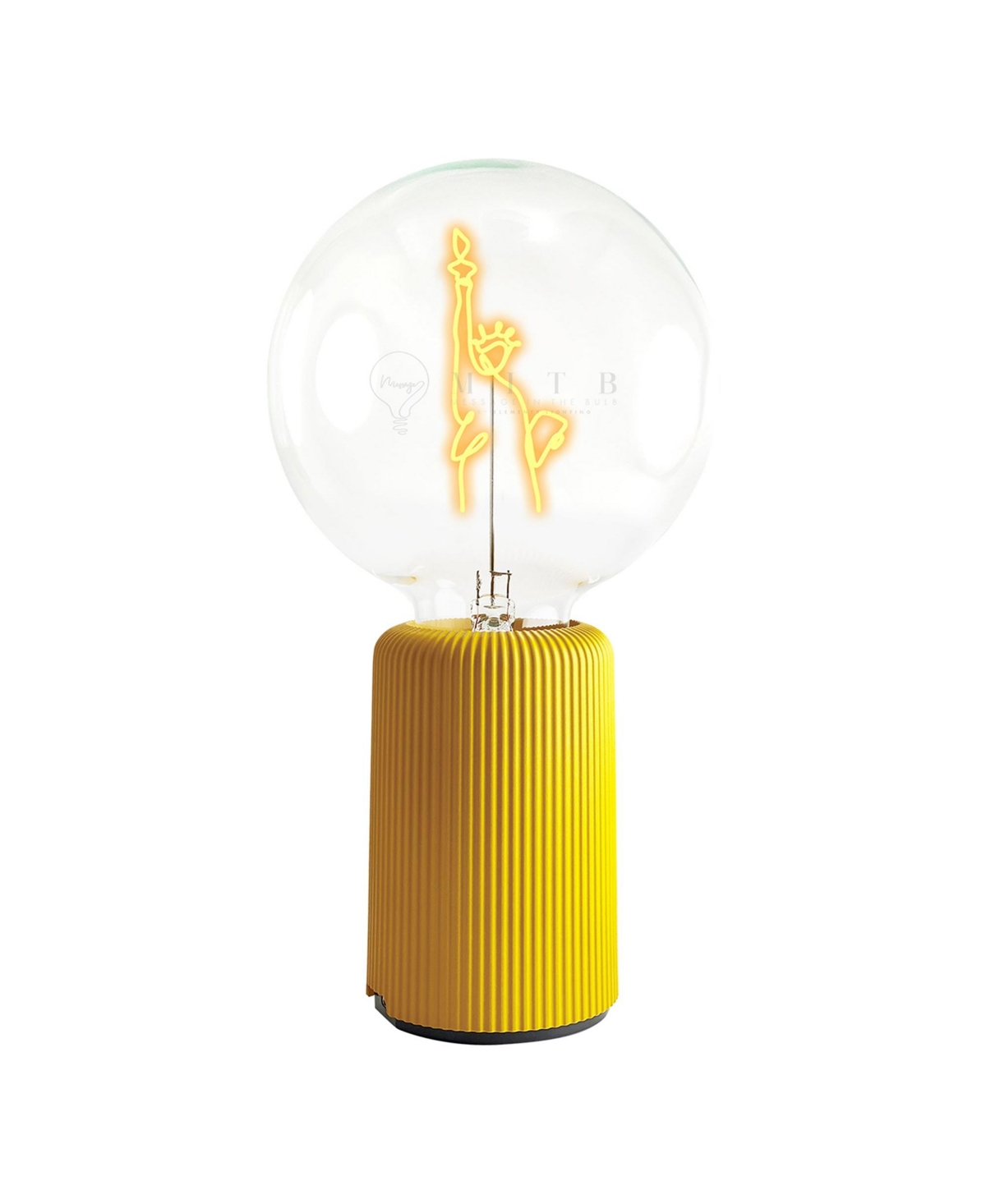 Mitb Bulb Statue Of Liberty With Base Portable Pop Nomad Table Lamp - Yellow