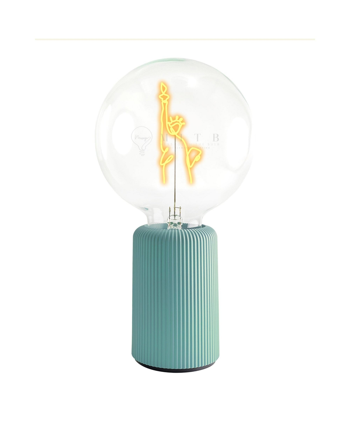 Mitb Bulb Statue Of Liberty With Base Portable Pop Nomad Table Lamp - Blue