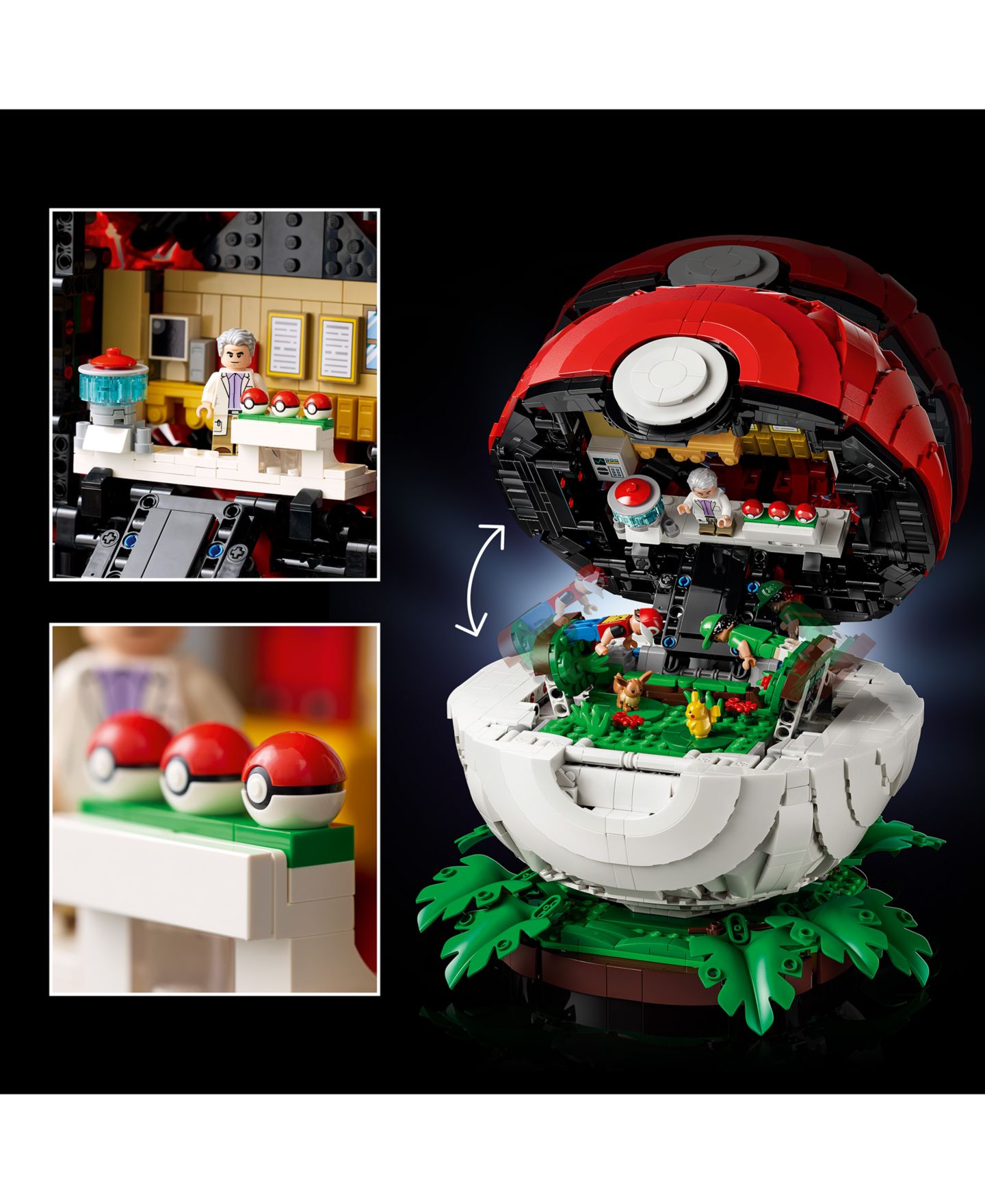 LEGO® Конструктор LEGO Pokémon Iconic Trainer Moments Покебол 72154, 2386 деталей, от 18 лет — фото 3