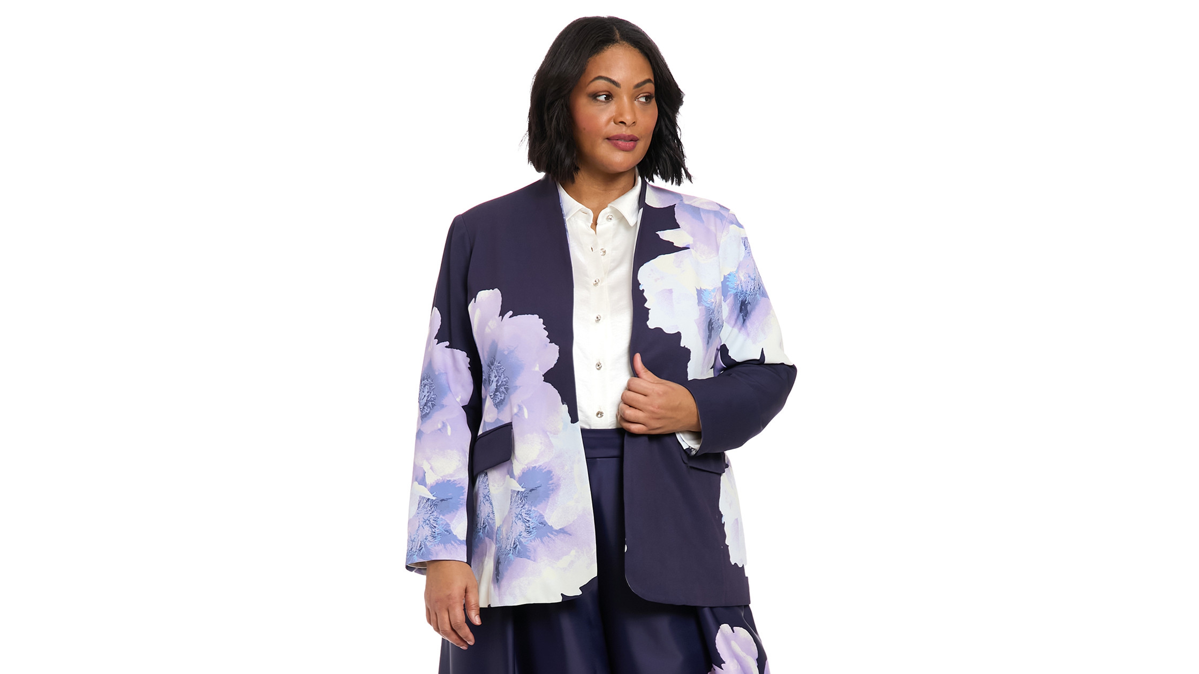 Muse Plus Floral-Print Jacket