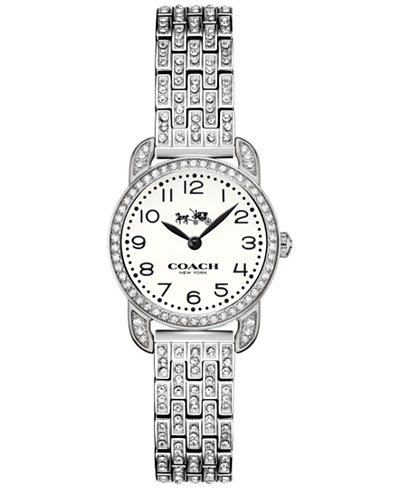 COACH Women's Delancey Crystal Stainless Steel Bracelet Watch 23mm 14502655