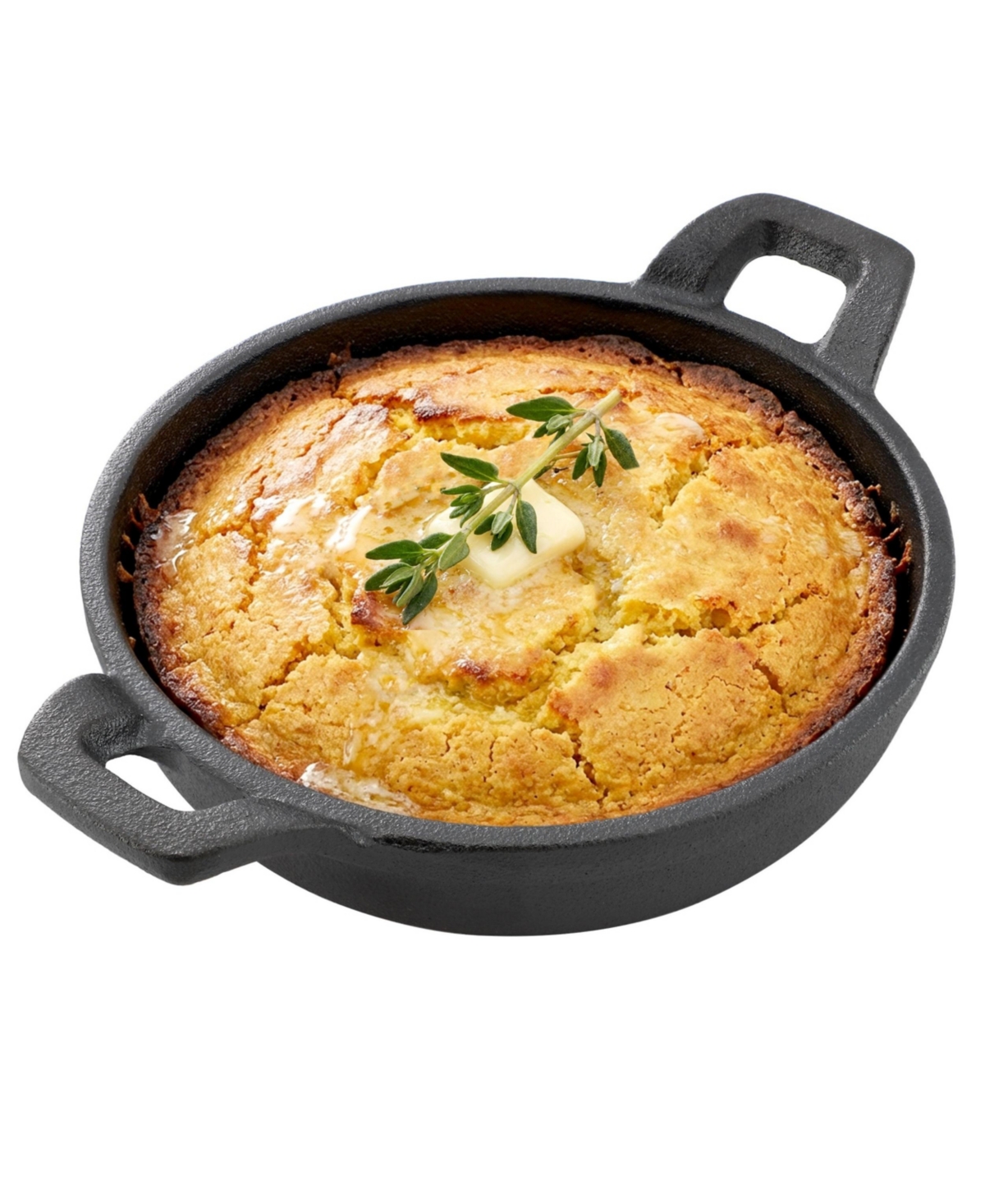 Megachef 5 Inch Round Cast Iron Frying Pan for Indoor/Outdoor Use