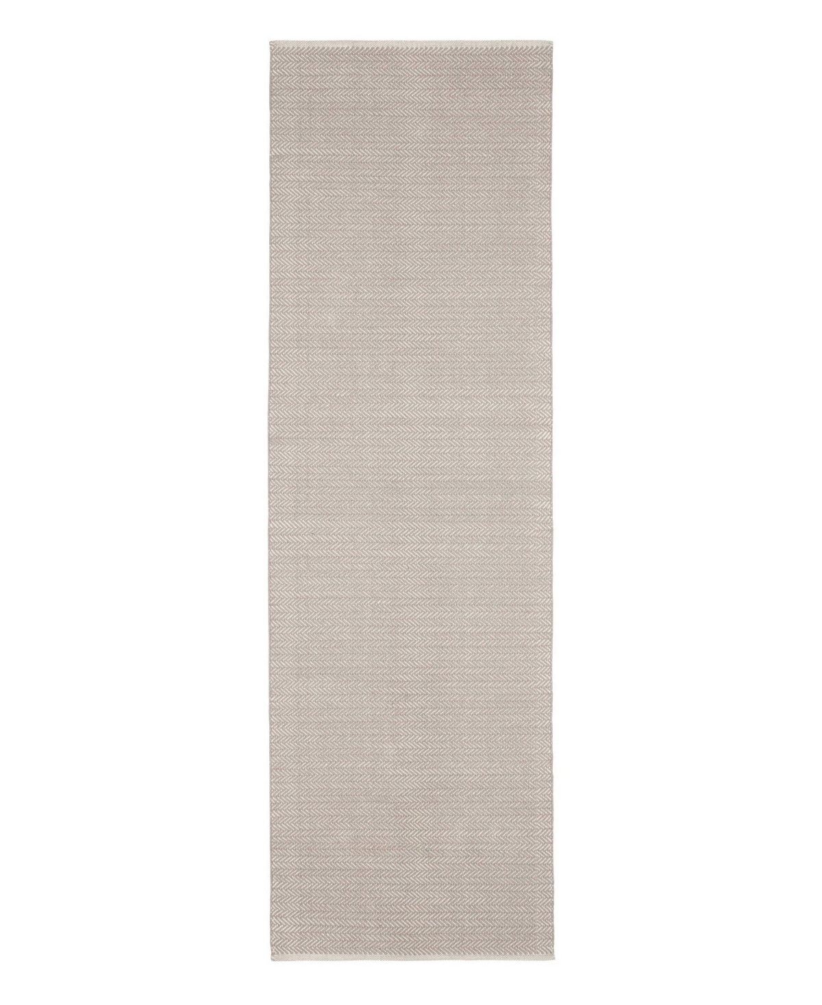 Dash and Albert Rugs by Annie Selke Herringbone Cotton RDA421 2'6''x12' Runner Area Rug