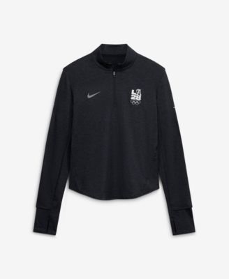 Women's Black LA28 Summer Olympics Script Swift Dri-FIT Half-Zip Pullover