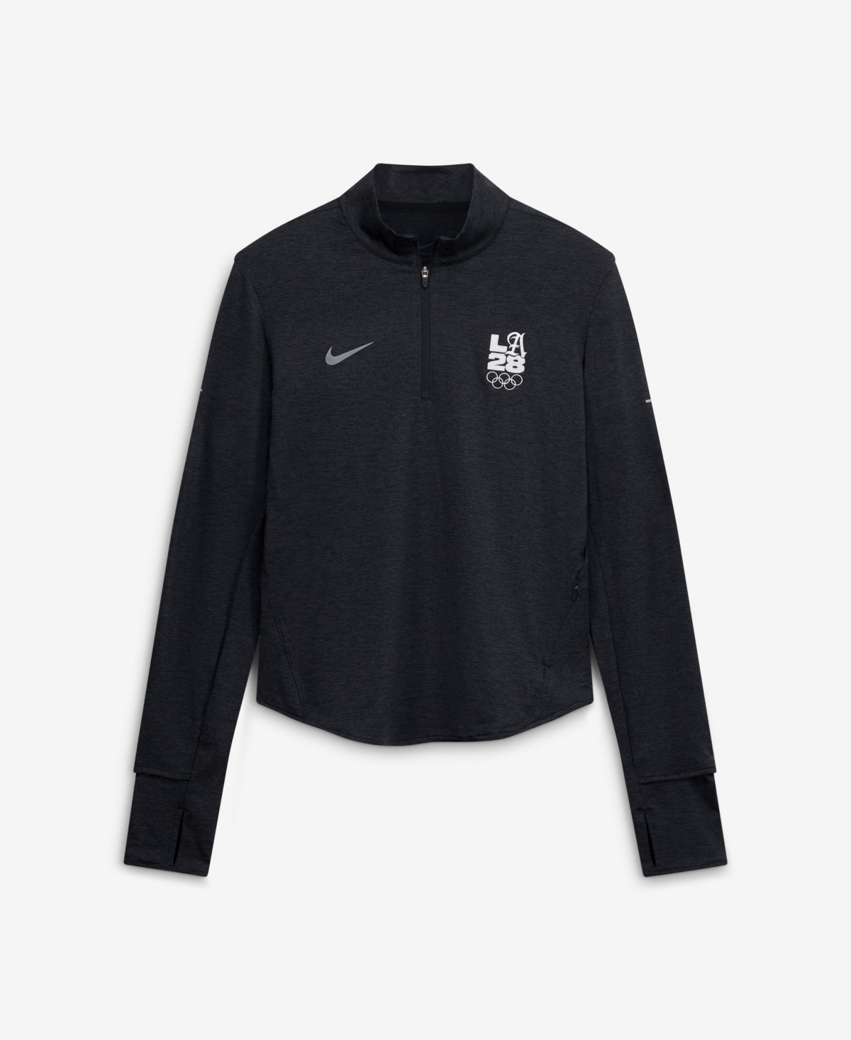 Nike Women's Mock-Neck Half-Zip Long-Sleeve Sweatshirt