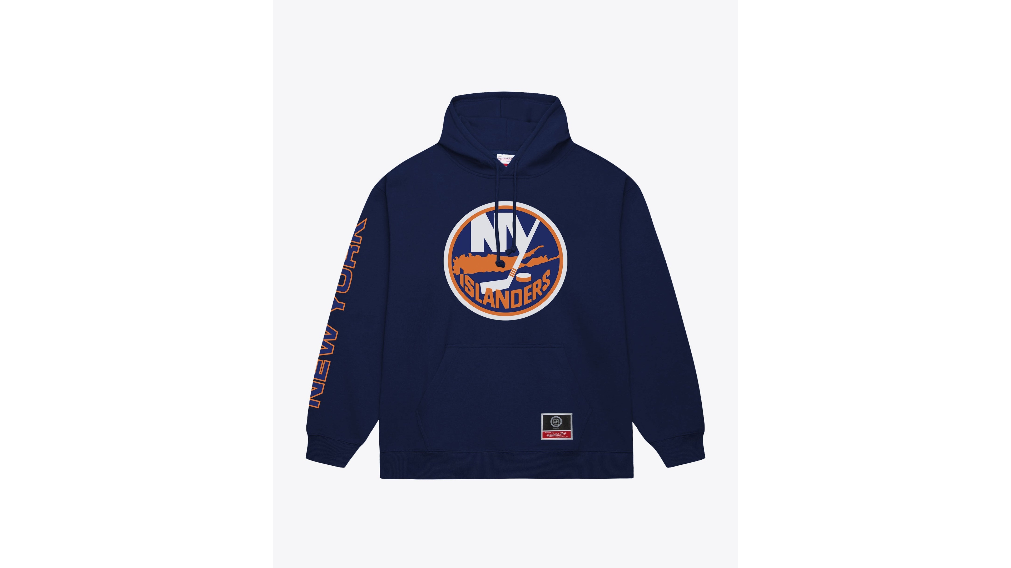 Mitchell & Ness Men's New York Islanders Head Coach Graphic Fleece-Lined Pullover Hoodie