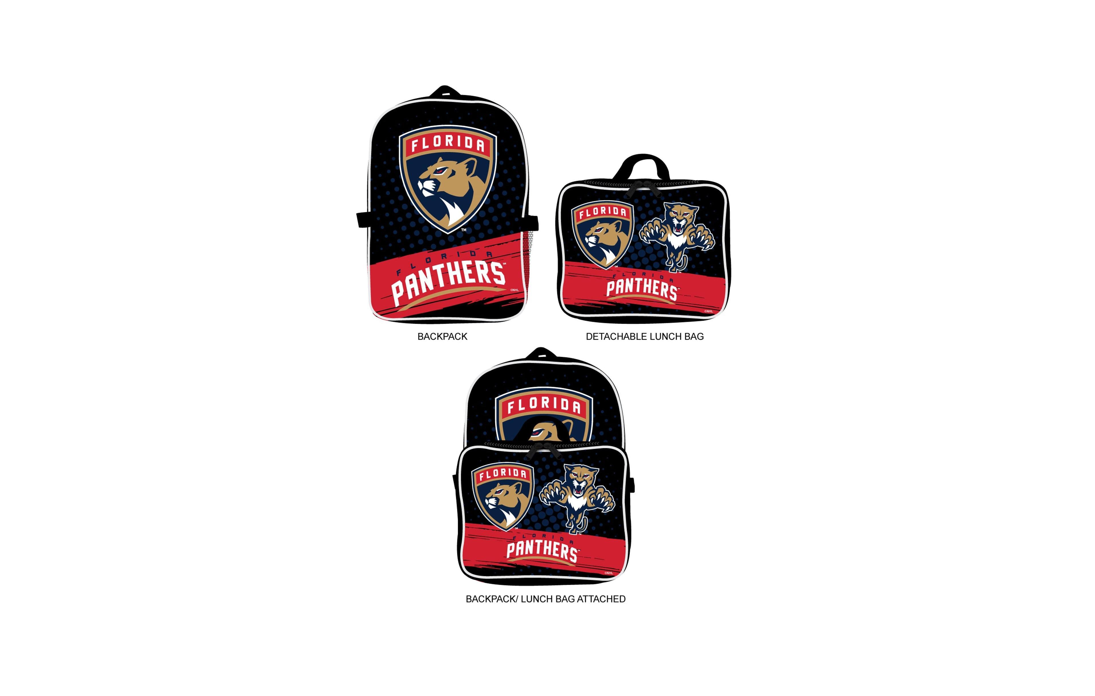 Mojo Florida Panthers Backpack Lunch Box, 2-Piece Set