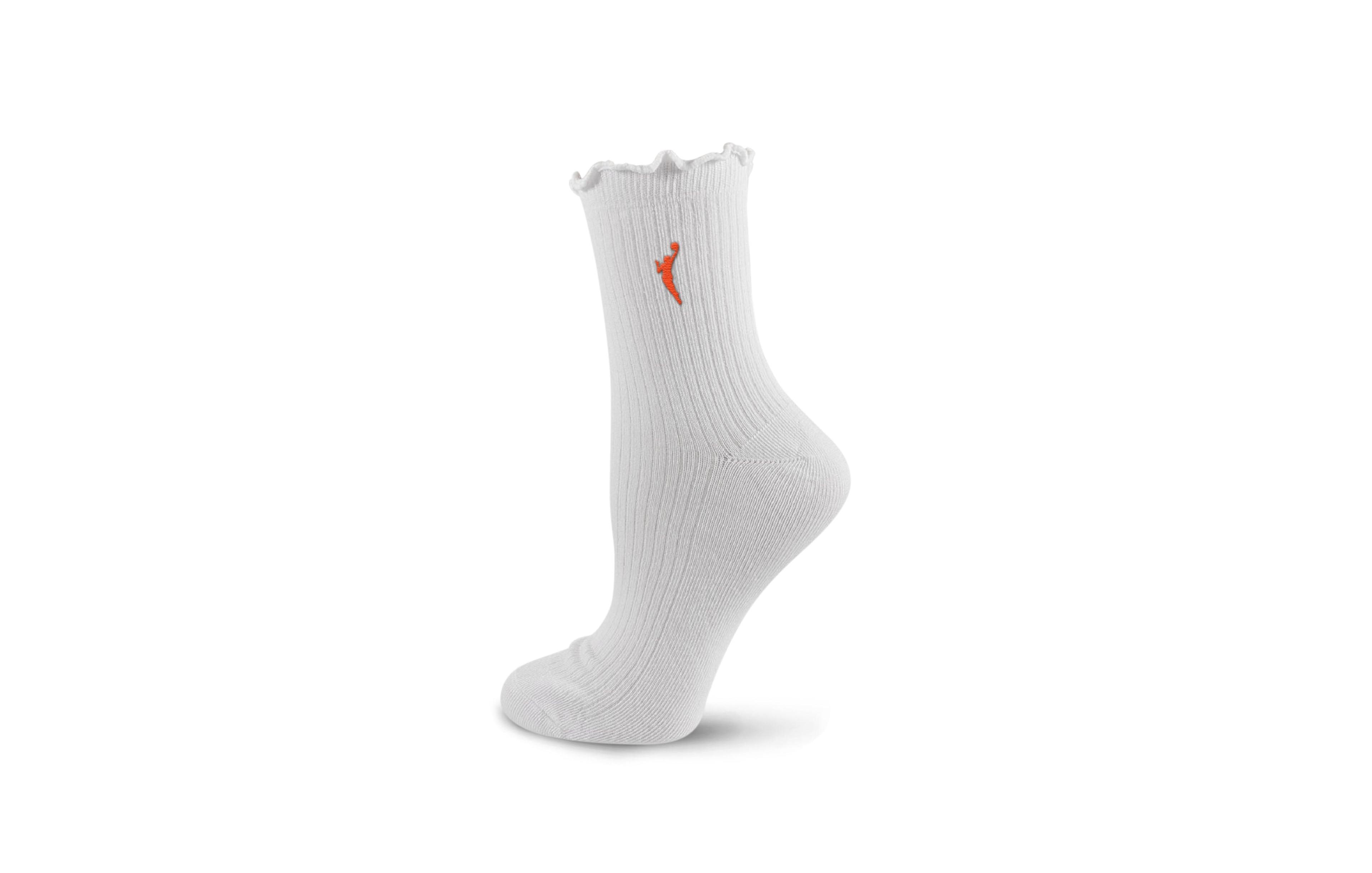 Pro Compression Women's Compression Ribbed Lettuce-Edge Crew Socks