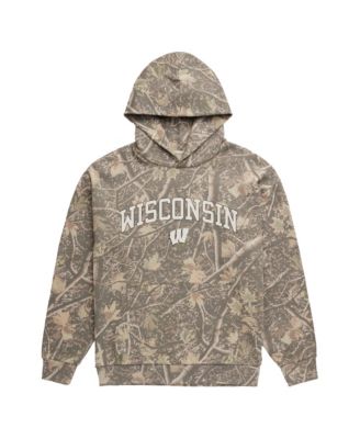 Men's  Camo Wisconsin Badgers Back Bay Fleece Hoodie