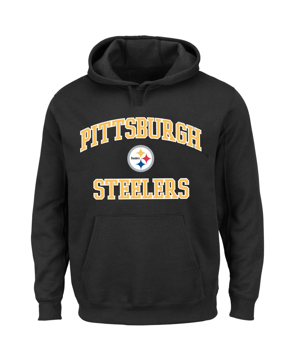 Fanatics Men's Big & Tall Pittsburgh Steelers Graphic Midweight-Fleece Hoodie - Black