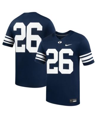 Men's #26 Navy BYU Cougars Home Replica Football Jersey