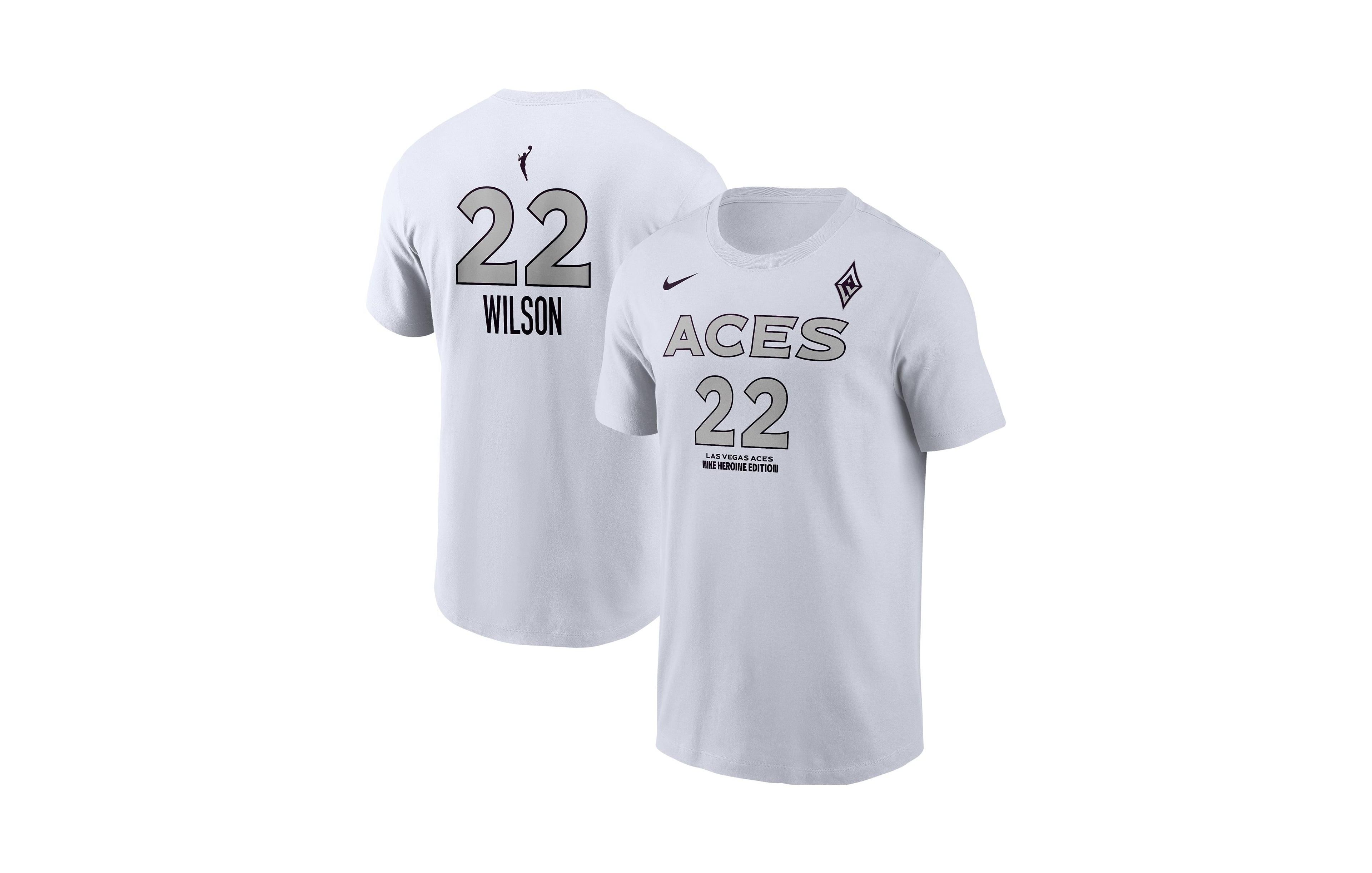 Nike Men's Las Vegas Aces A'ja Wils Screen-Print Graphic T-Shirt