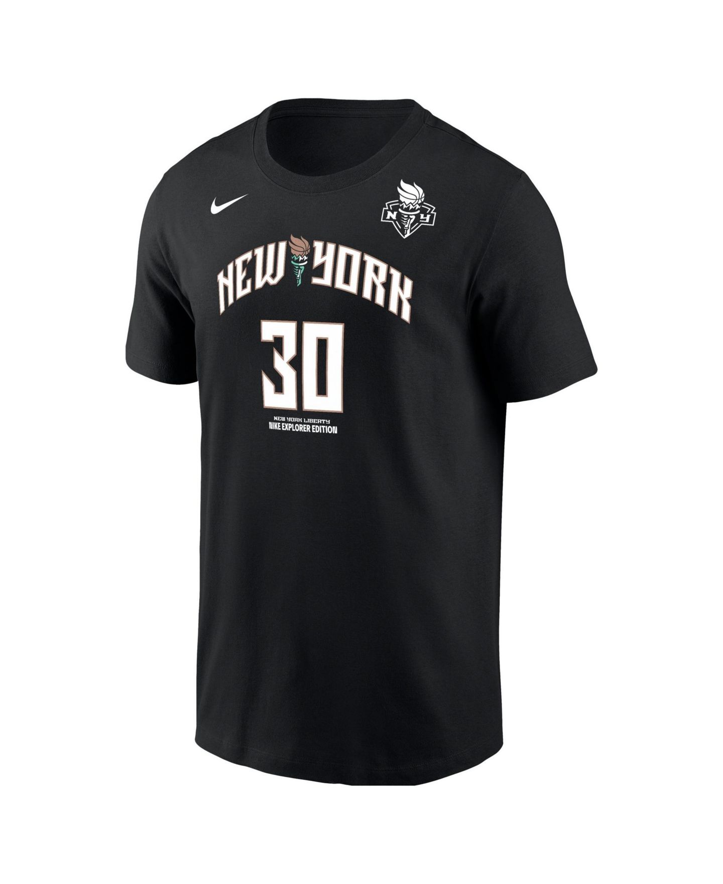 Мужская футболка Nike Breanna Stewart Black New York Liberty Name & Number — фото 2