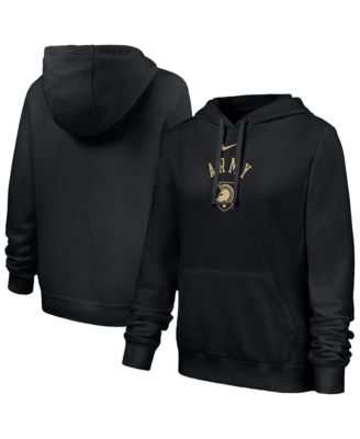 Women's Black Army Black Knights Club Fleece Hoodie