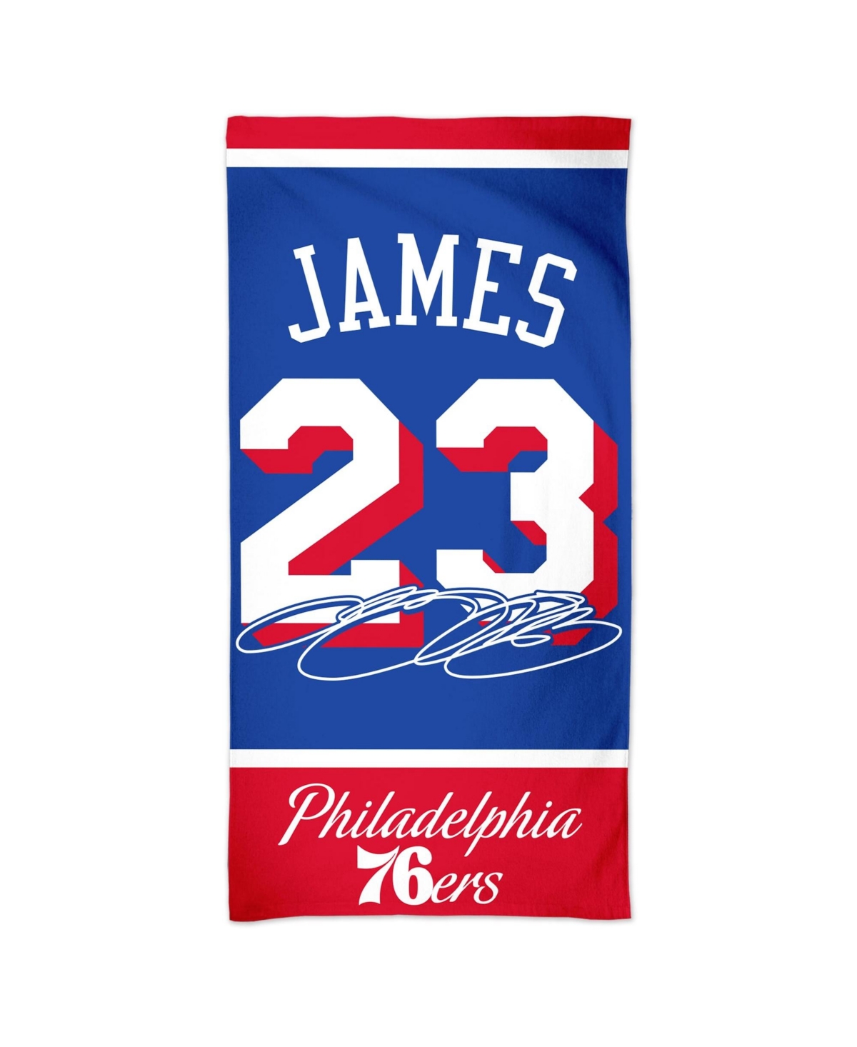 Wincraft LeBron James Philadelphia 76ers 30" x 60" Spectra Beach Towel