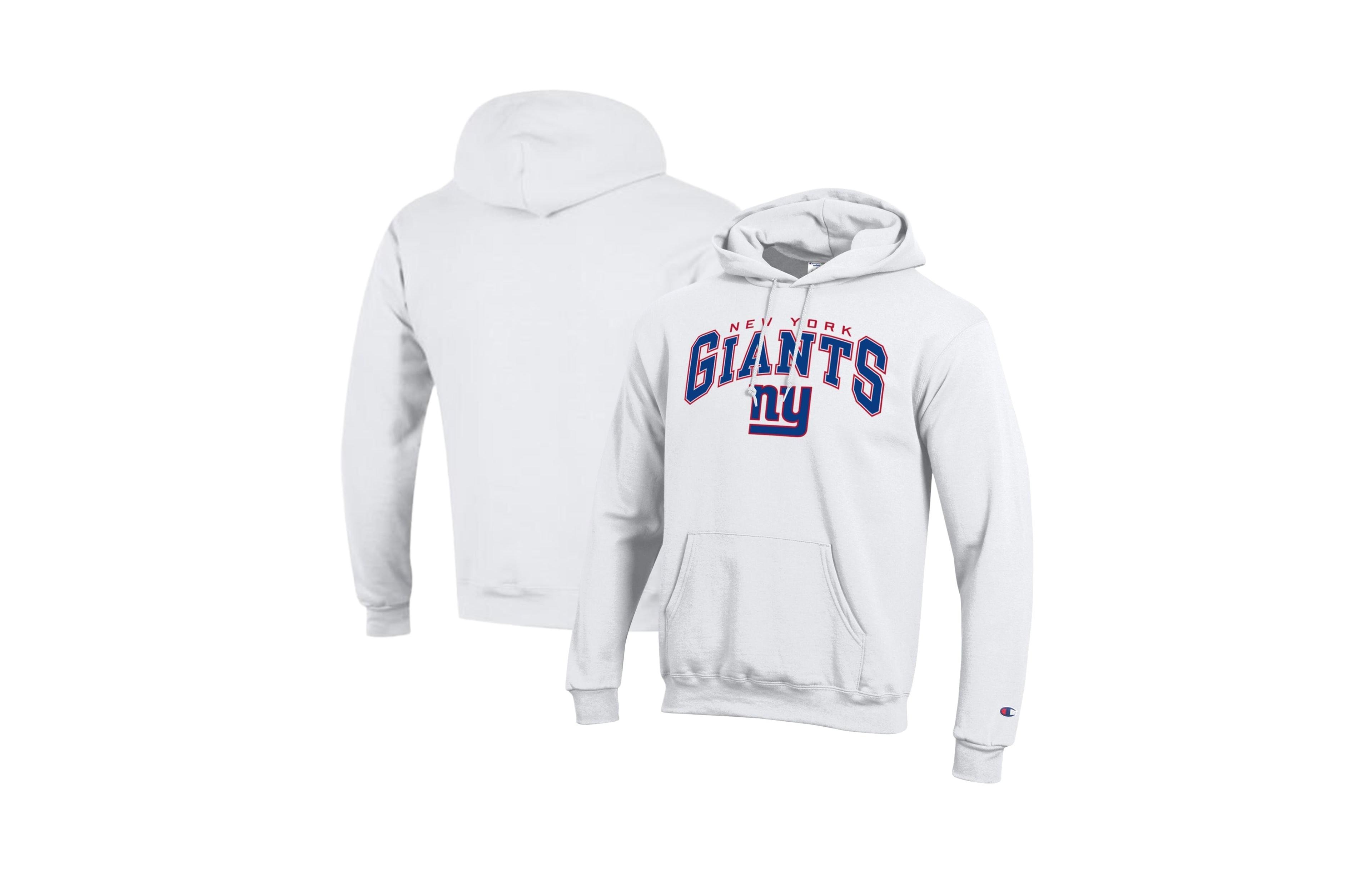 Champion Men's New York Giants Graphic Hooded Long-Sleeve Hoodie