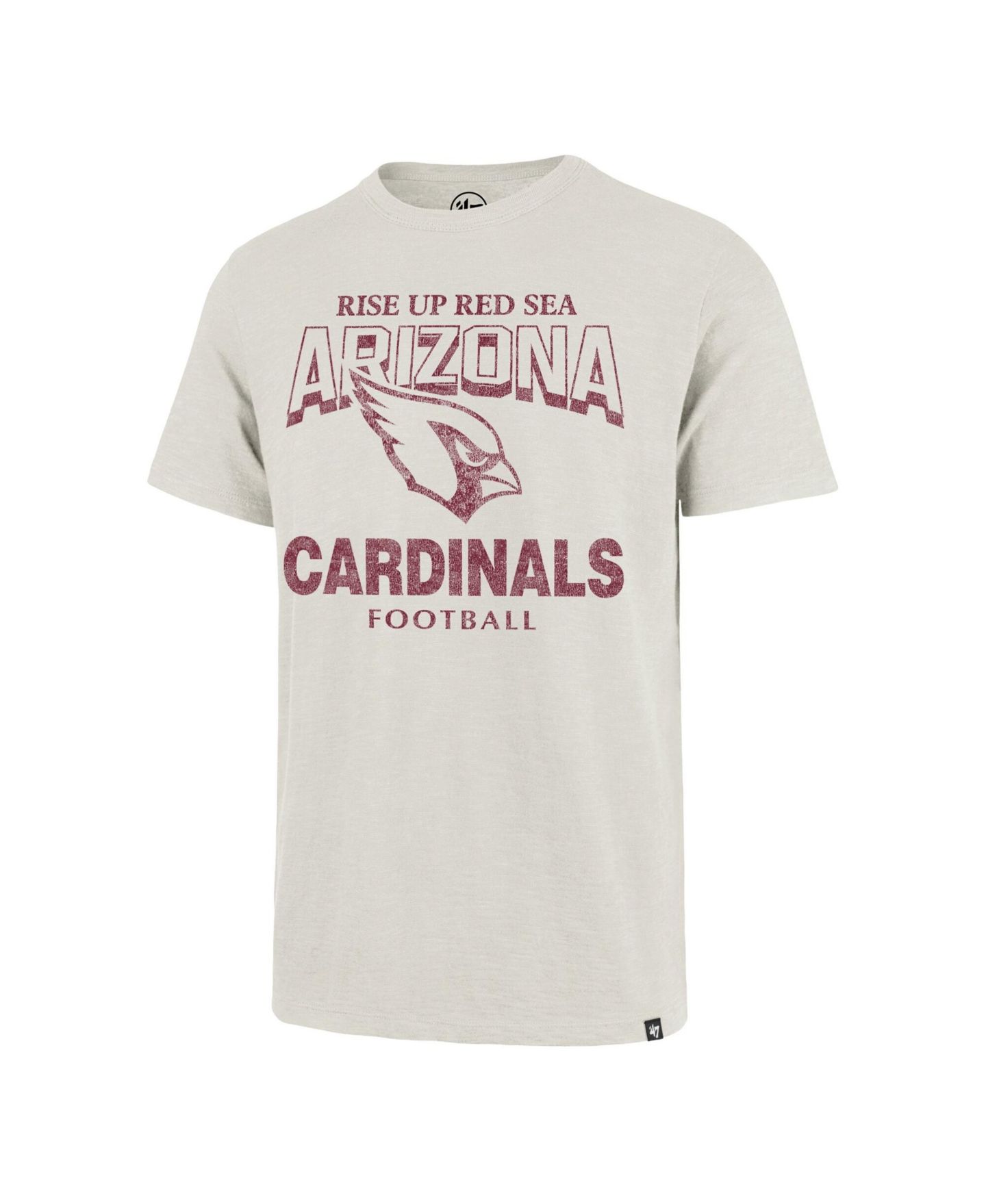 Мужская футболка '47 Brand Natural Arizona Cardinals Head On Scrum Slub — фото 2